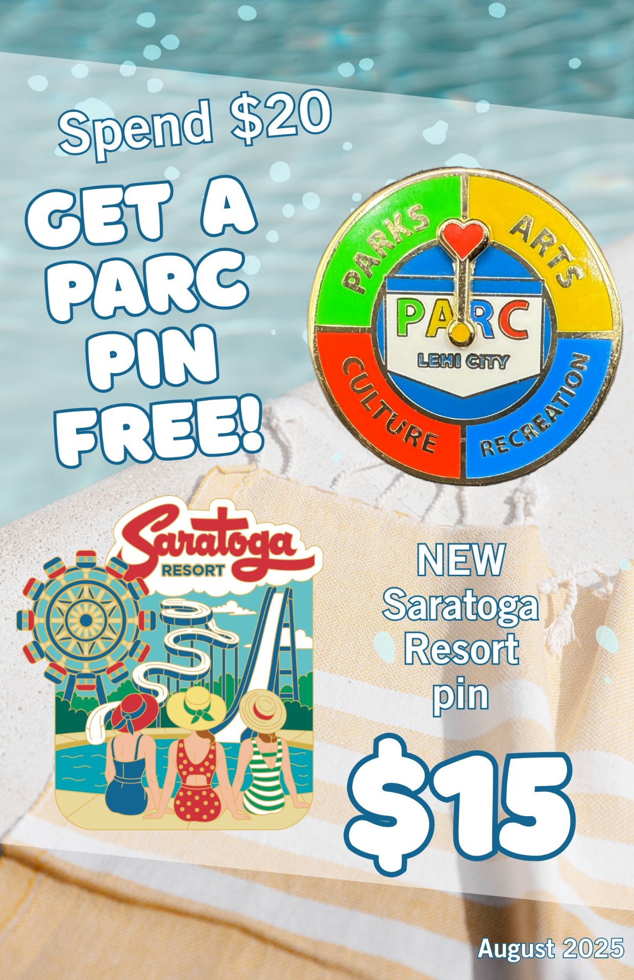 Saratoga Resort — PARC pin promo